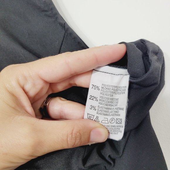 Emma Pernelle Little Black Dress Sleeveless Classic A-Line Shift Stretch 48 - Picture 8 of 11